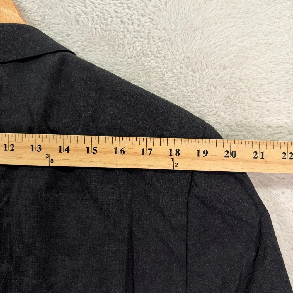 Bonobos Men 46R Standard Fit Blazer Jacket Gray 2-Button Sport Coat Wool Stretch